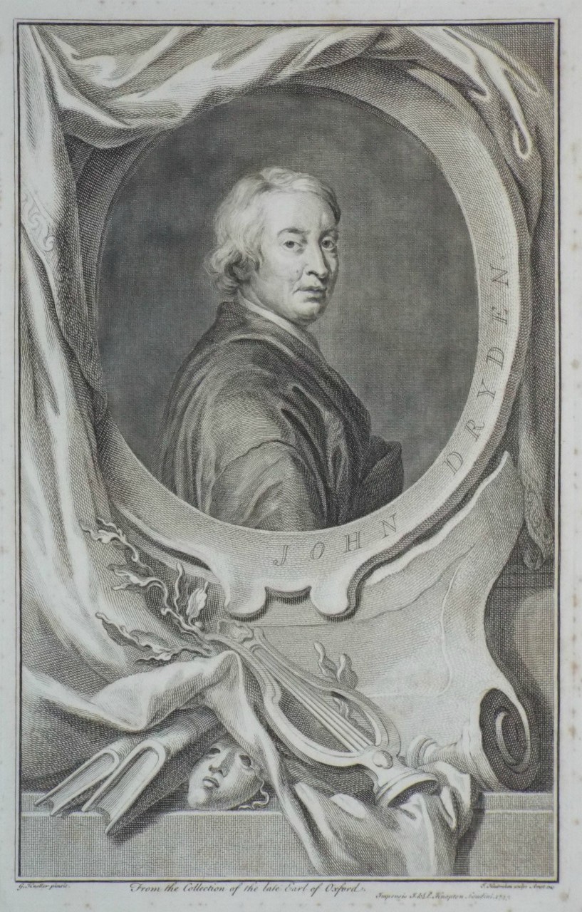 Print - John Dryden - Houbraken